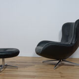 Armchair ML 214 with Ottoman by Illum Wikkelsø for Mikael Laursen 1960s