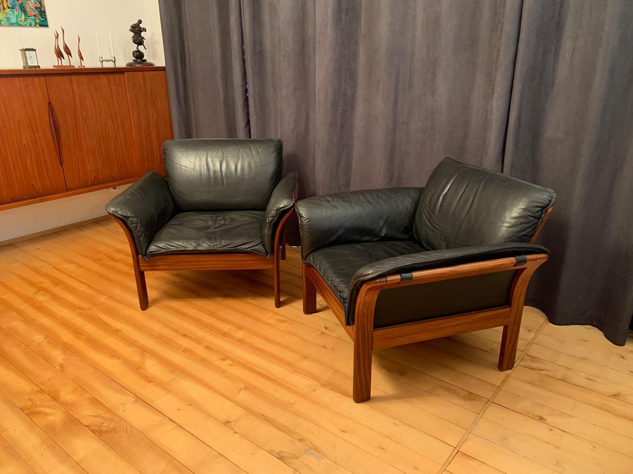 A pair of armchairs, Denmark, 1970s