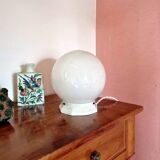 Opaline globe lamp