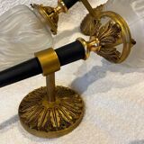 Pair of torch wall lights