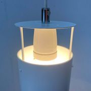 Fyrtønden pendant lamp, minimalist Danish modern mid-century by Asger Bay Christiansen for Lys, 1960s.