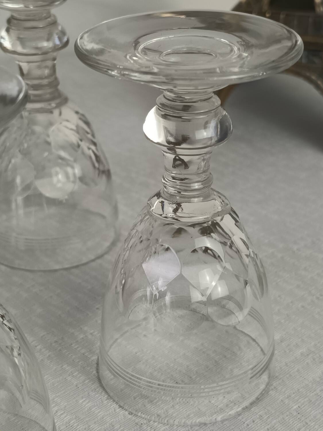 6 Baccarat “Chauny” crystal liqueur glasses