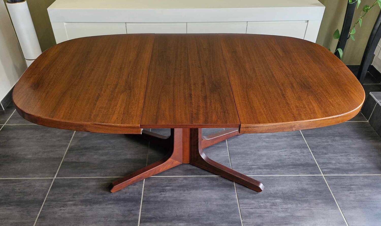 Vintage Baumann extendable teak table, 1970s