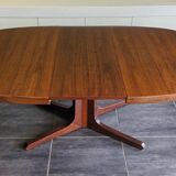 Table extensible vintage Baumann en teck, années 1970