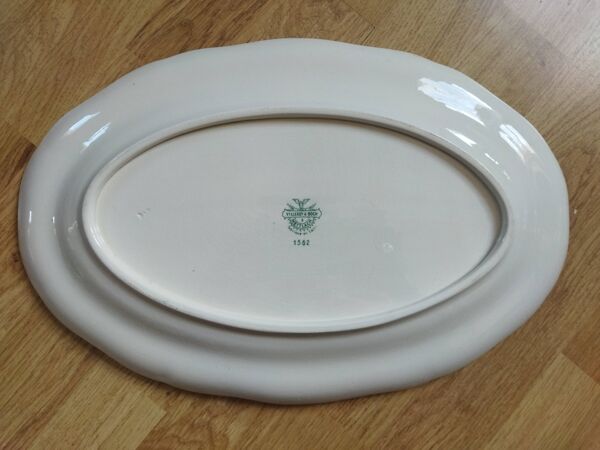 Plat ancien en faïence Villeroy & Boch Mettlach 1562 Vieux Strasbourg / Alt Strassburg