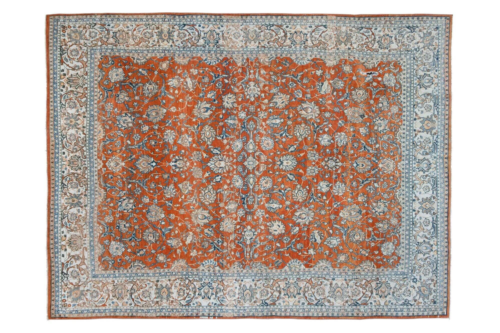 Vintage handmade Turkish rug 265x360 cm