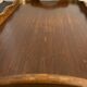 Plateau de service ancien en bois et laiton 61 x 38 cm