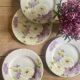 Lot de 6 assiettes plates anciennes - Reine Marguerite de KG Lunéville -