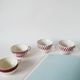 Set of 4 mismatched coffee cups digoin sarreguemines and badonviller pink 1930-191940
