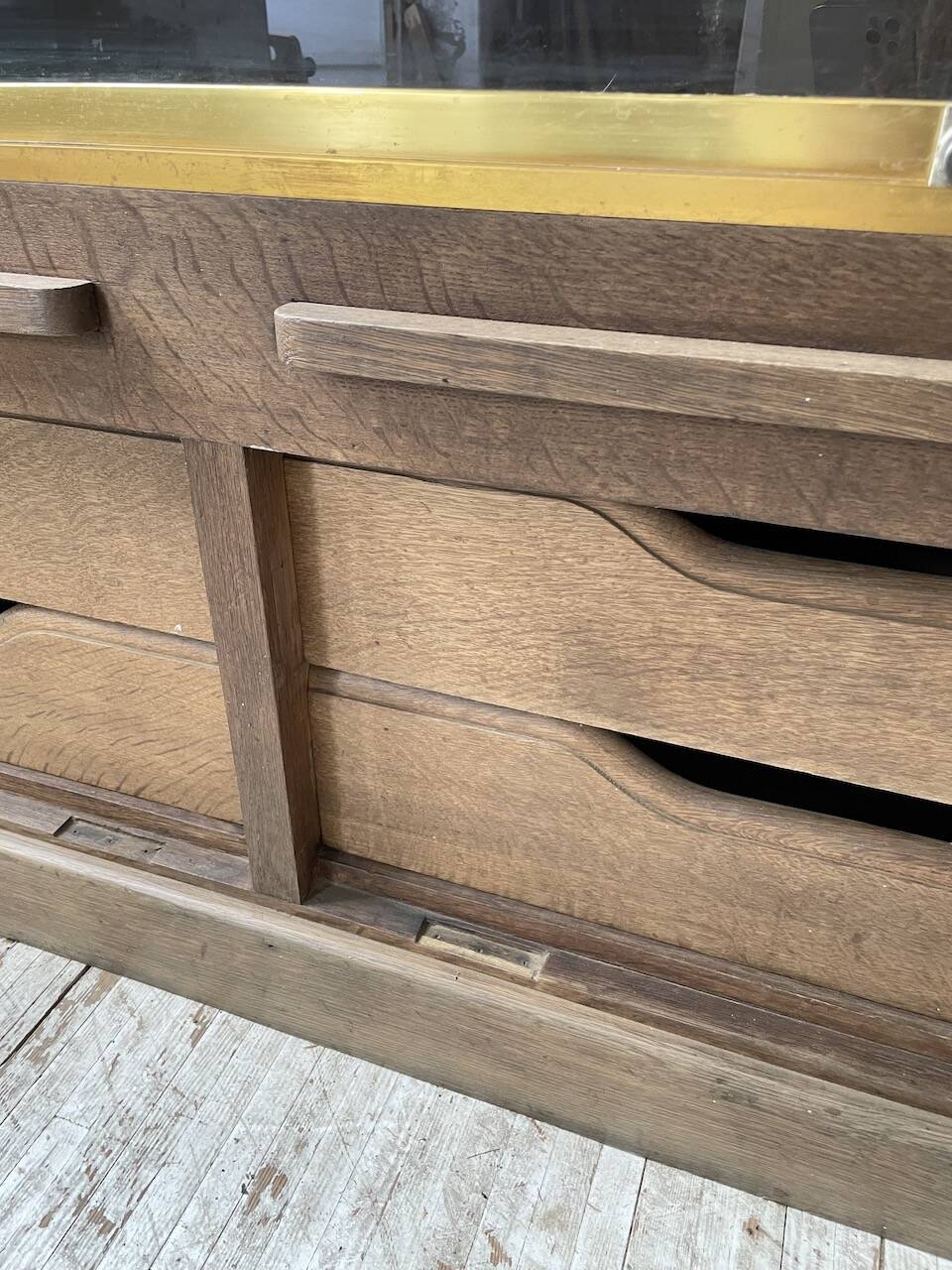 XXL oak display cabinet furniture