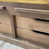 XXL oak display cabinet