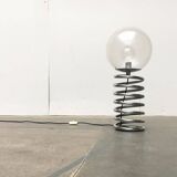 Floor lamp with spiral bulb from the German space age mid-century by Ingo Maurer for M-Design, 1960s.