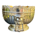 Silver glass cooler in Empire lion style