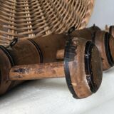 Patere porte manteau en bois 4 accroches