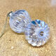 Venini mid century italian flushmount murano glass bubbles and brass chandelier