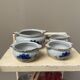 Lot de 3 bols et 1 pot vintage en céramique