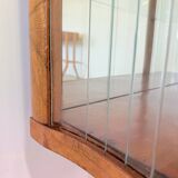 Elegant, curved display cabinet in Art Deco style