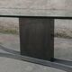 1970s glass and chrome table, 300 cm, for 12 people.