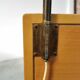 Vintage Scandinavian bed and lamp signed NK 1959