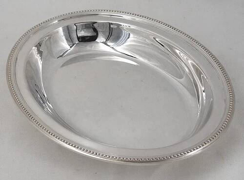 Christofle Perles basket, silver-plated bread basket, in excellent condition.