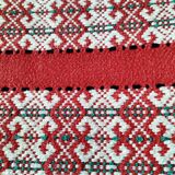 Tablecloth and 12 vintage cotton Basque-style napkins.