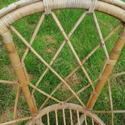 3-piece rattan wicker garden furniture set 1960 70