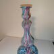 Bougeoir Clichy marbré bleu rose blanc