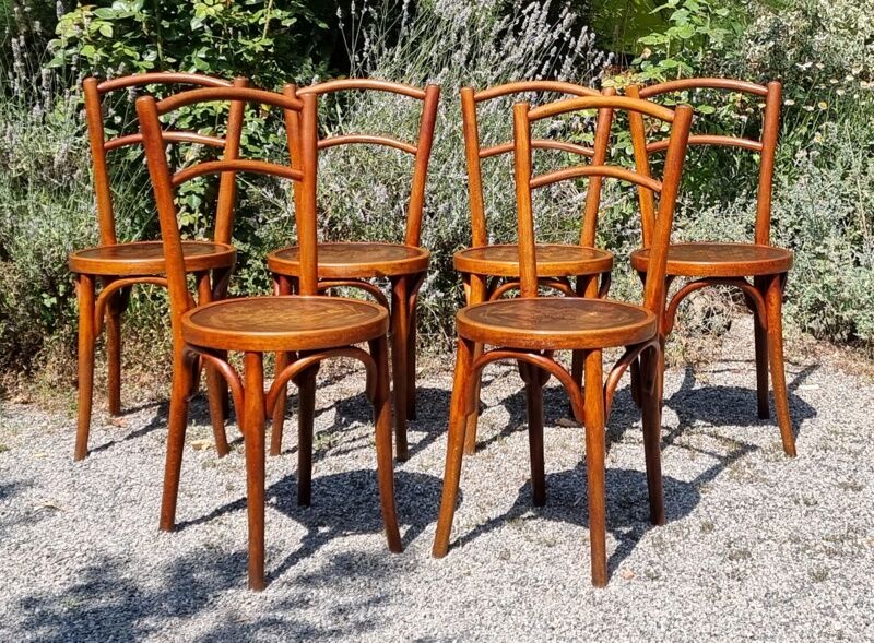 6 Horgen-Glarus bistro chairs 20s