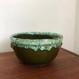 Glazed ceramic salad bowl