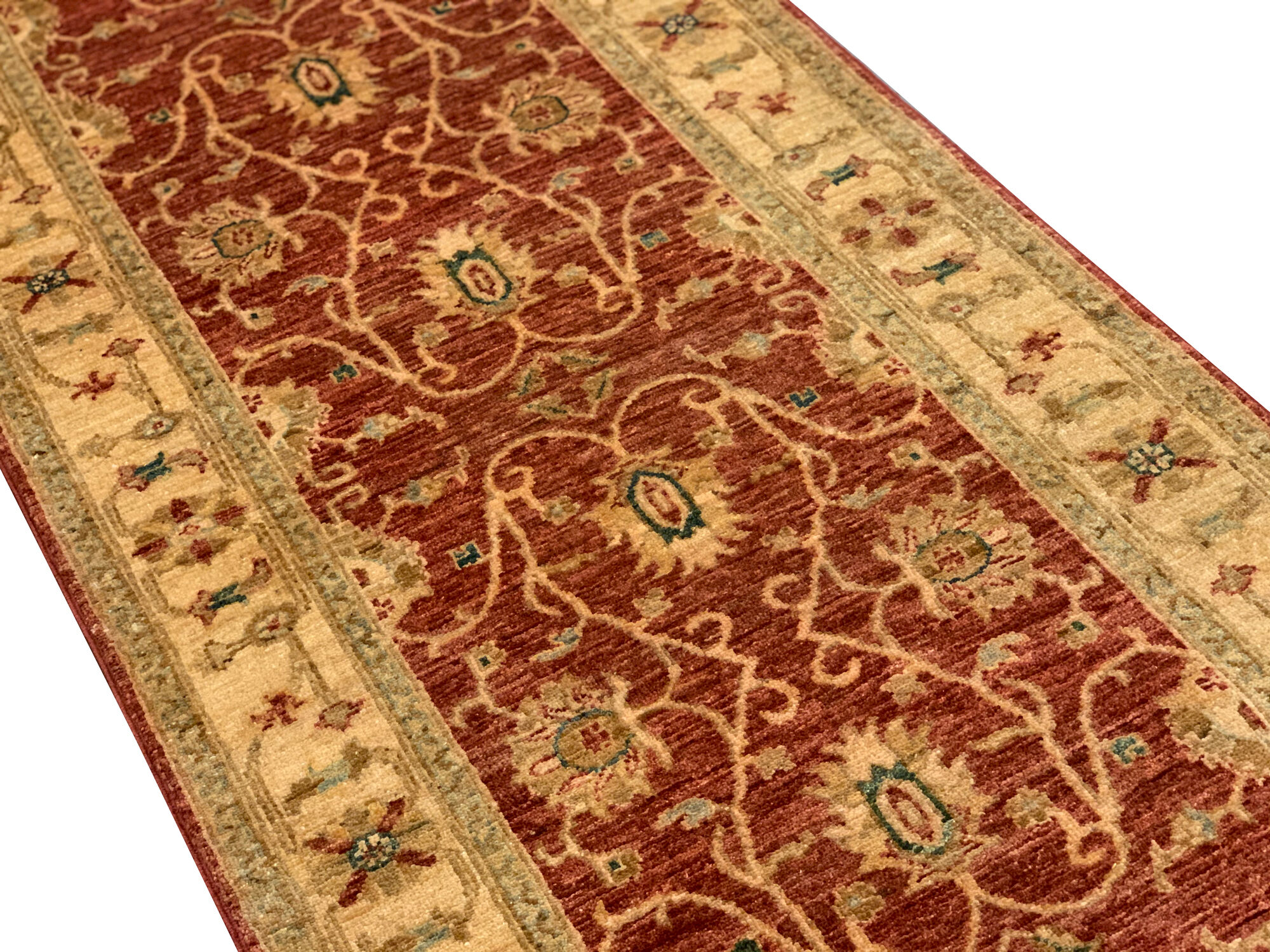 Handmade Afghan Ziegler Runner Rug - 81x285cm
