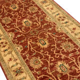 Tapis Afghan Ziegler coureur fait à la main - 81x285cm