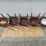 Lot de 5 chaises bistrot Buchon en bois courbé