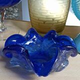 Vintage cobalt blue Murano ashtray