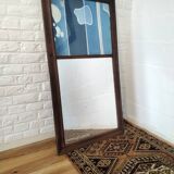 Overmantel mirror abstract decor