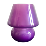Glass mushroom lamp