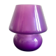 Glass mushroom lamp