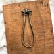 Antique mercury glass barber mirror and carved wooden frame