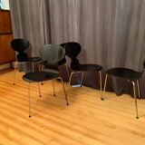 A set of five chairs Early model 3100 by Arne Jacobsen, Fritz Hansen, Denmark, 1963