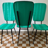 Green skai chairs from the 1950s