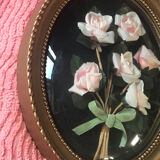 Vintage curved glass frame