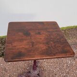 Antique cast iron bistro restaurant pedestal table - 1900s