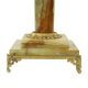 Classic Onyx and Brass Column Table Lamp 20th Century
