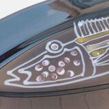 Grand plat décor poisson Robert Picault  Vallauris
