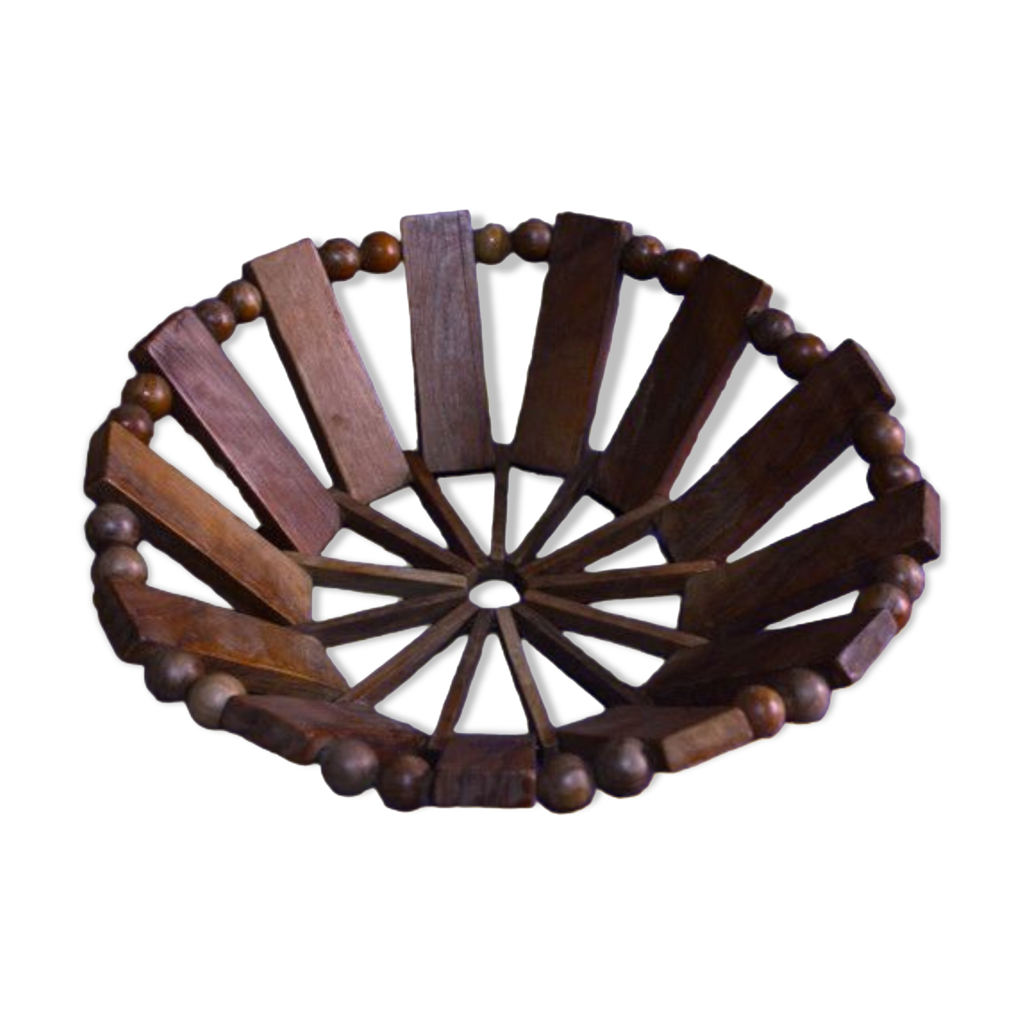 Wooden fruit basket