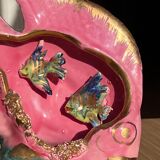 Ceramic fish lamp slip 1950s-60s