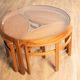 Retro Teak 1960s Nathan Trinity Nest Of Tables Teak & Glass Four Tables