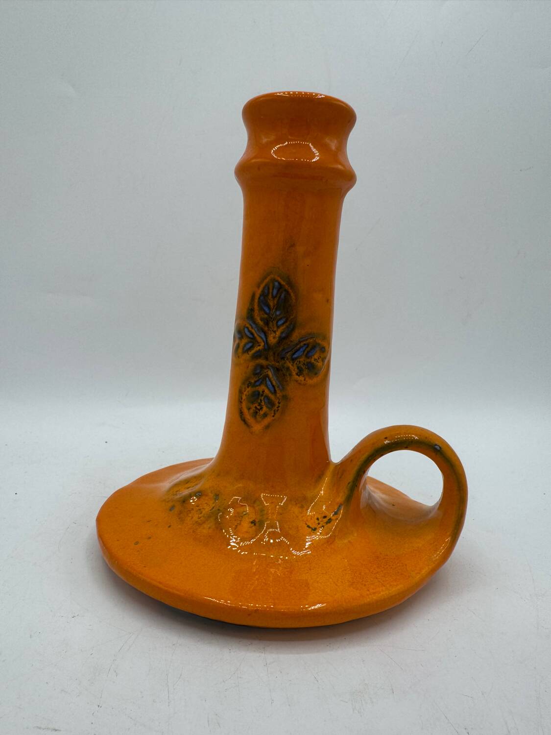 West Germany pottery candle holder