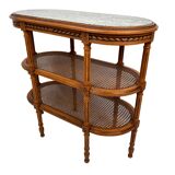 Louis XVI style server with three trays, circa 1900