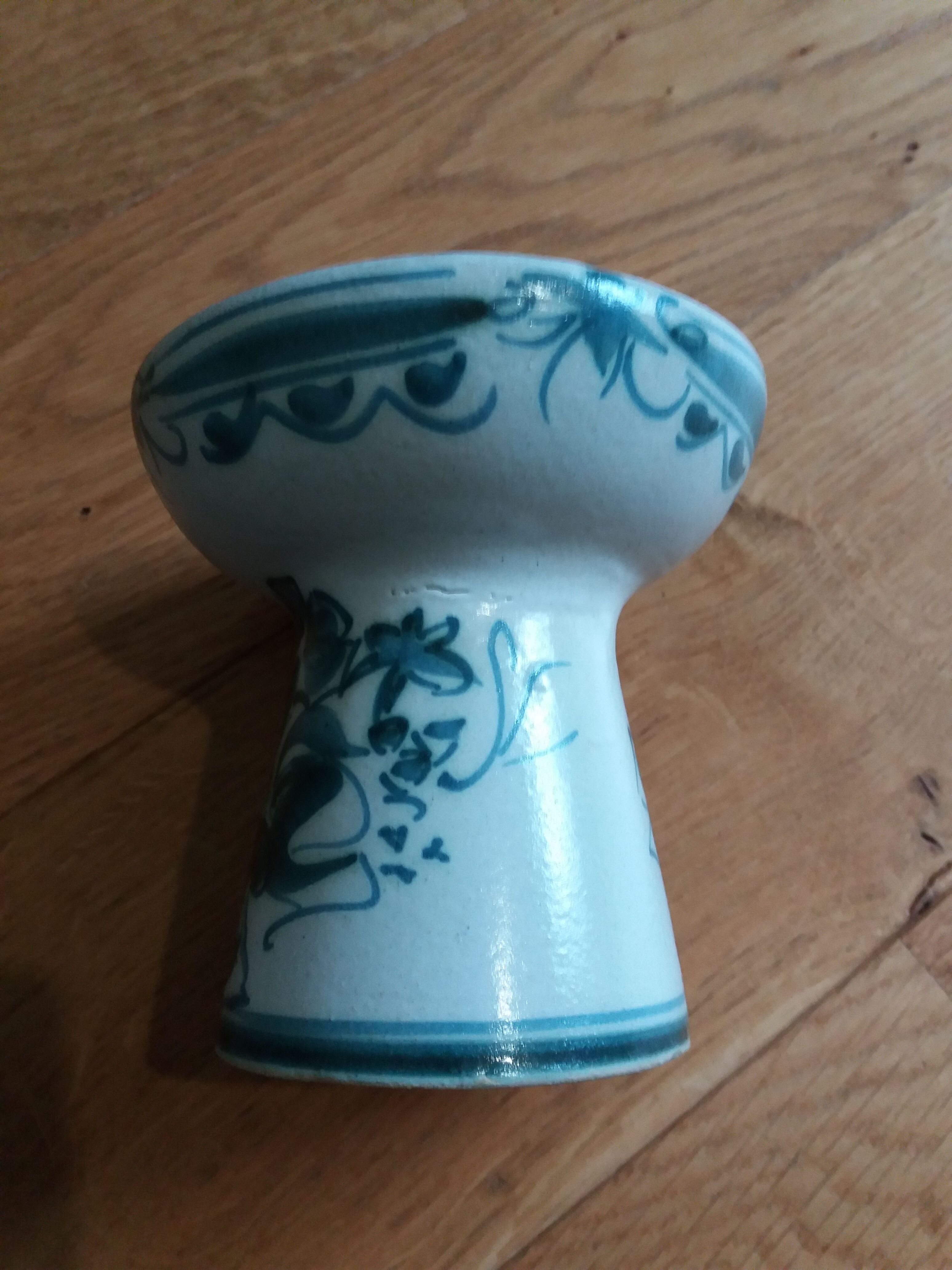 Keraluc Quimper candlestick picnic signed