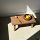 Bowl or monoxyl teak cut d:25.5